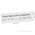 Selo Braille Braille signo de PVC Braille